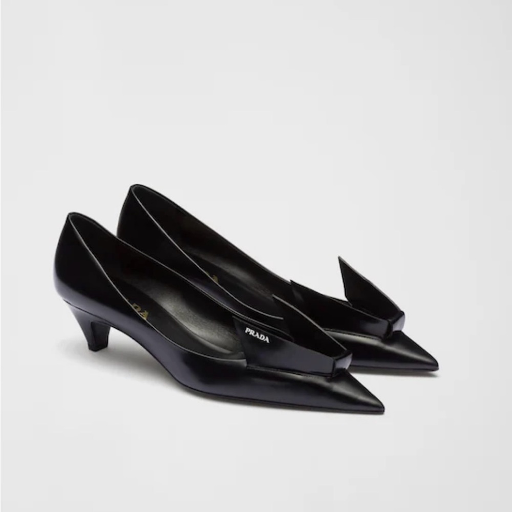 PRADA - Brushed Leather Pumps
